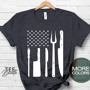 American Chef T Shirt, Chef Gift, Birthday, Cooking Shirt, Butcher Gift, Butcher Shirt, Cook Shirt, Cook Gift, Cooking Tee, Gift for Cook