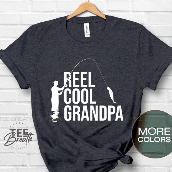 Reel Cool Grandpa T-shirt Fishing Shirt Father's Day Gift