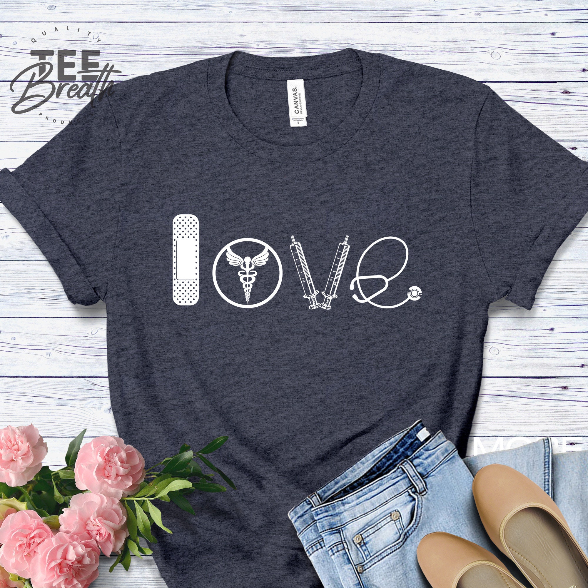 Love Nurse Shirt, Nurse Tshirt, Nurse Tees, Unisex Fit, Nurse Gift