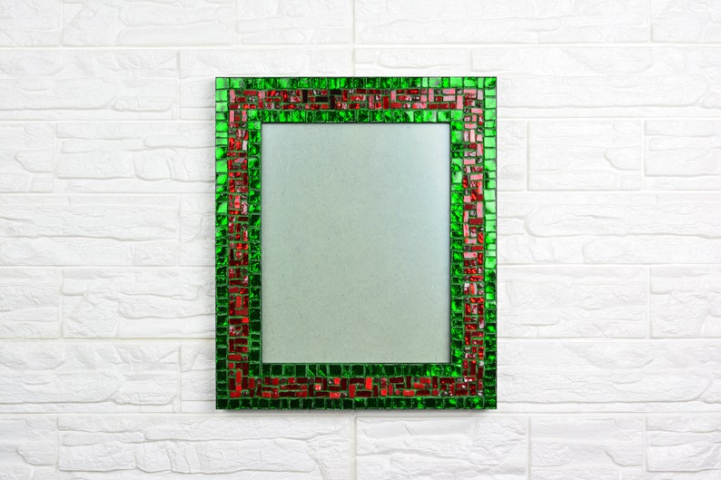 Luxury glass mosaic photo frame Red River