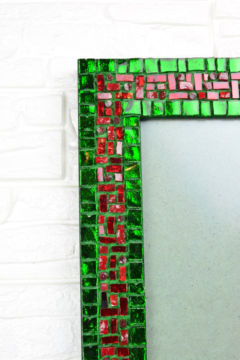 Luxury glass mosaic photo frame Red River