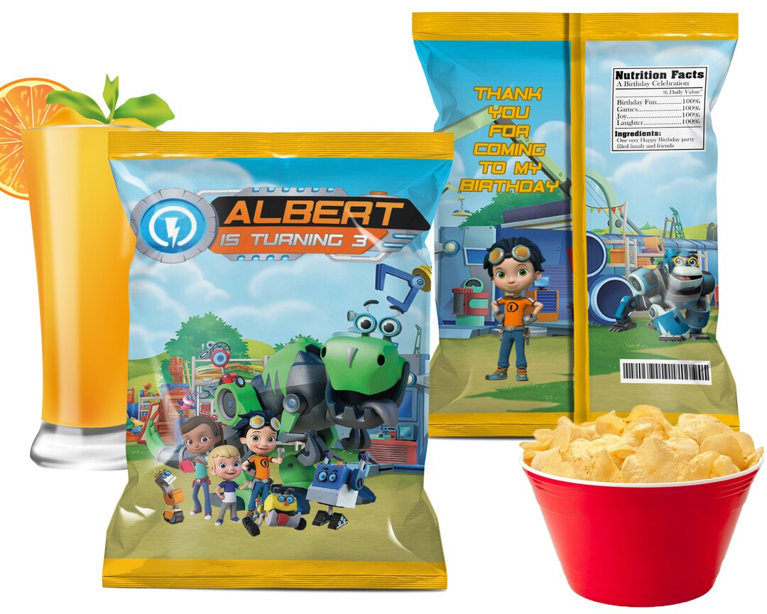 Rusty Rivets Chip Bag Label Rusty Rivets Birthday Party - Etsy