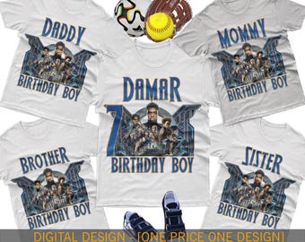 Black Panther Birthday Family Shirt - Black Panther Birthday Family - Black Panther Birthday Shirts - Iron On Transfer - Digital Item