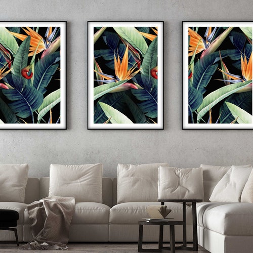 Posters D'art à L'aquarelle - Feuilles De Plantes - Décoration Murale Minimaliste Et Contemporaine