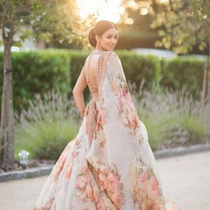 Floral indian wedding dresses discount