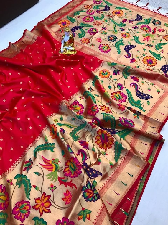 Bandhani Sarees||Buy Pure Bandhej sarees Online from Jhakhas.com –  jhakhas.com