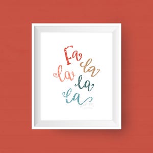 Falala Weihnachten Print: Festliche Feiertage Wandkunst (Digitaler Download)