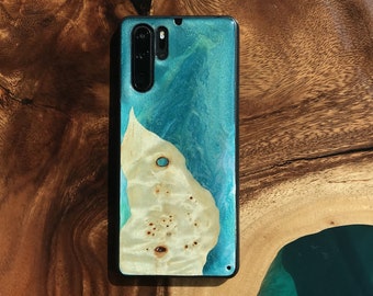 Handmade resin wood phone case/ iPhone / Samsung Galaxy / Huawei