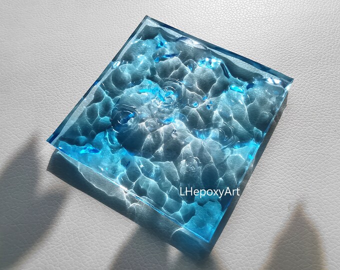Diorama a piece of water raindrops miniature landscapes pocket sized