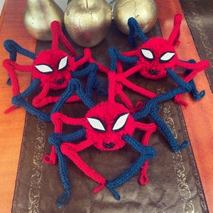 Spider-Man Knitted Pom Pom Cutey Crawly Spider Fan Art Decoration Friendly Spider