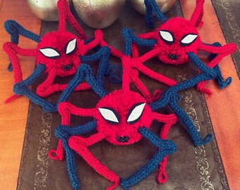 Spider-Man Knitted Pom Pom Cutey Crawly Spider Fan Art Decoration Friendly Spider