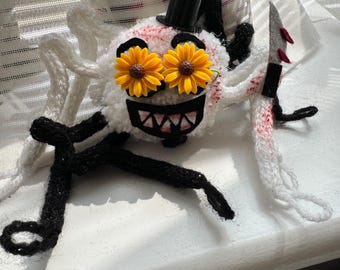 Terrifier-spidy Fan Art Clownen Stickning Spindel Dekoration Skräck
