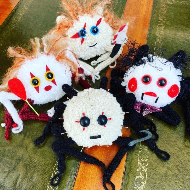 Hellraiser Pinhead Fan Art Pom Pom Cutey Crawley Spider With Hook ...