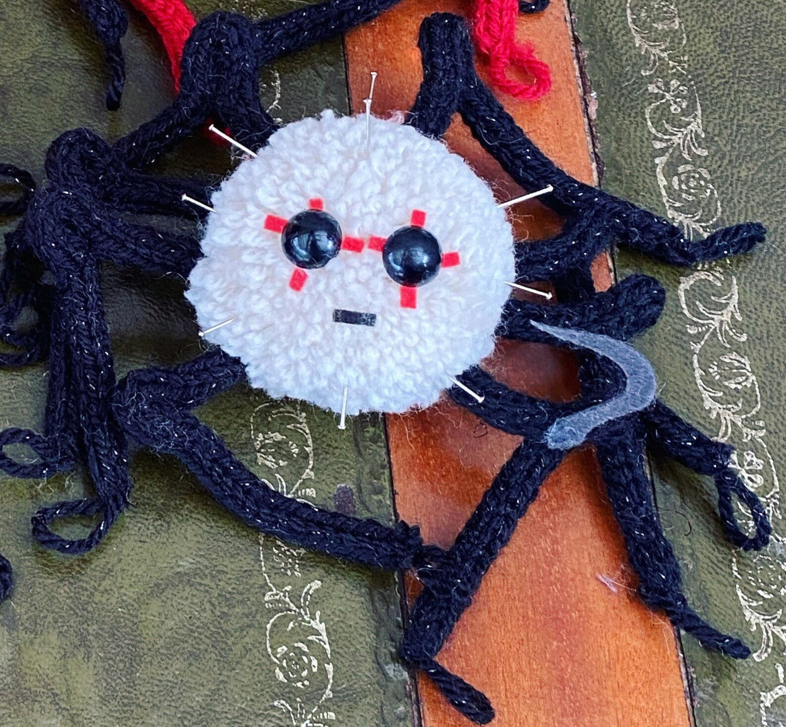Hellraiser Pinhead Fan Art Pom Pom Cutey Crawley Spider With Hook ...