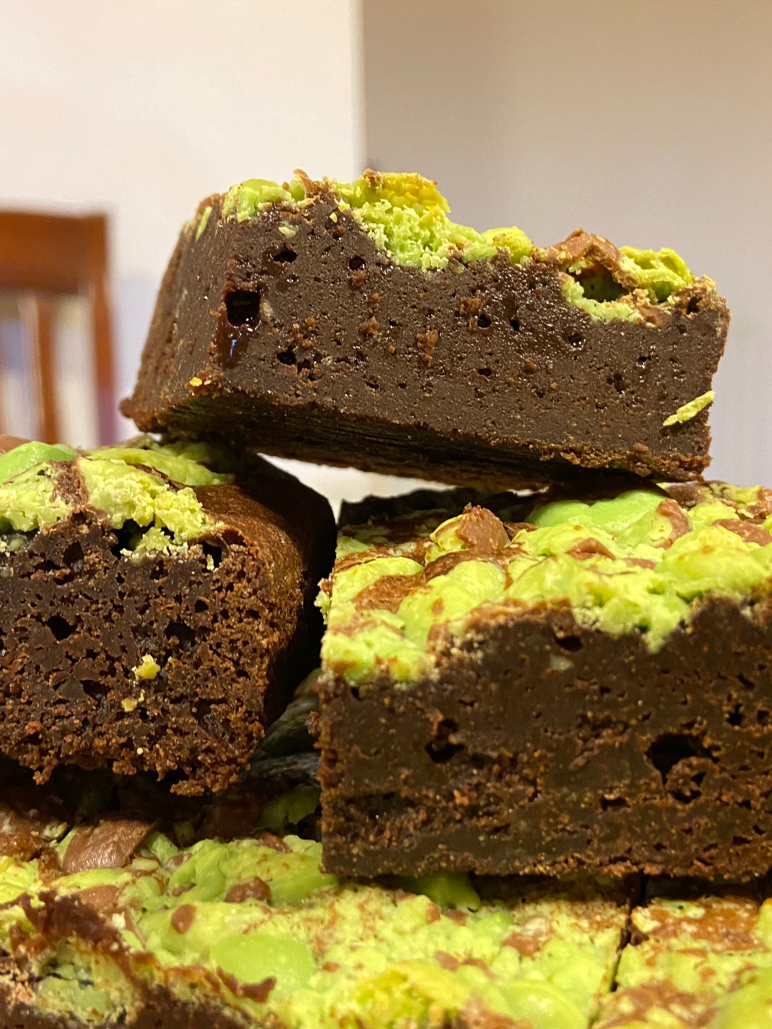 Mint Aero Belgian Chocolate Brownies. Postal Brownies Etsy