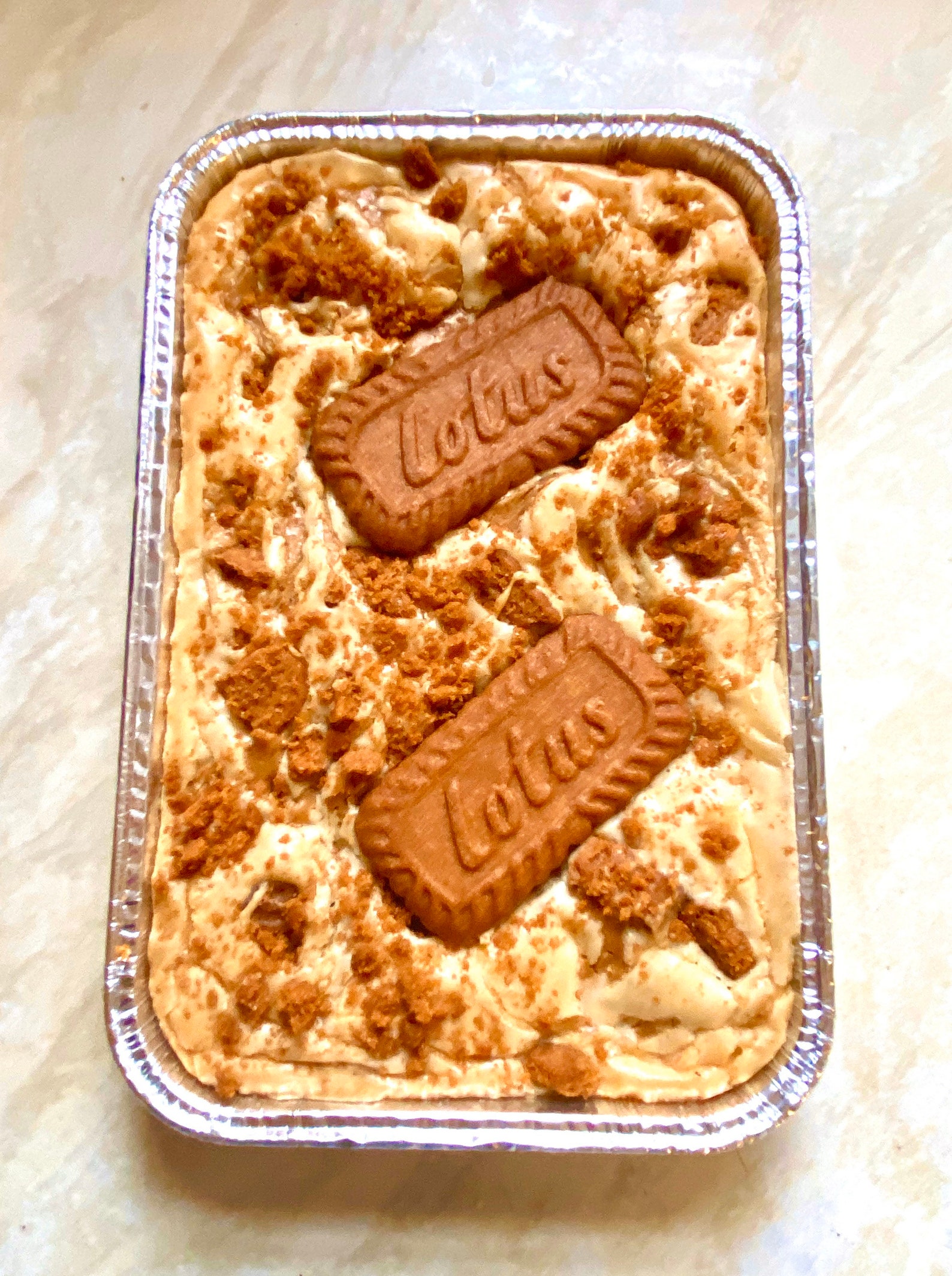 Lotus Biscoff Blondie Traybake, Swirled With Biscoff Spread, Biscoff