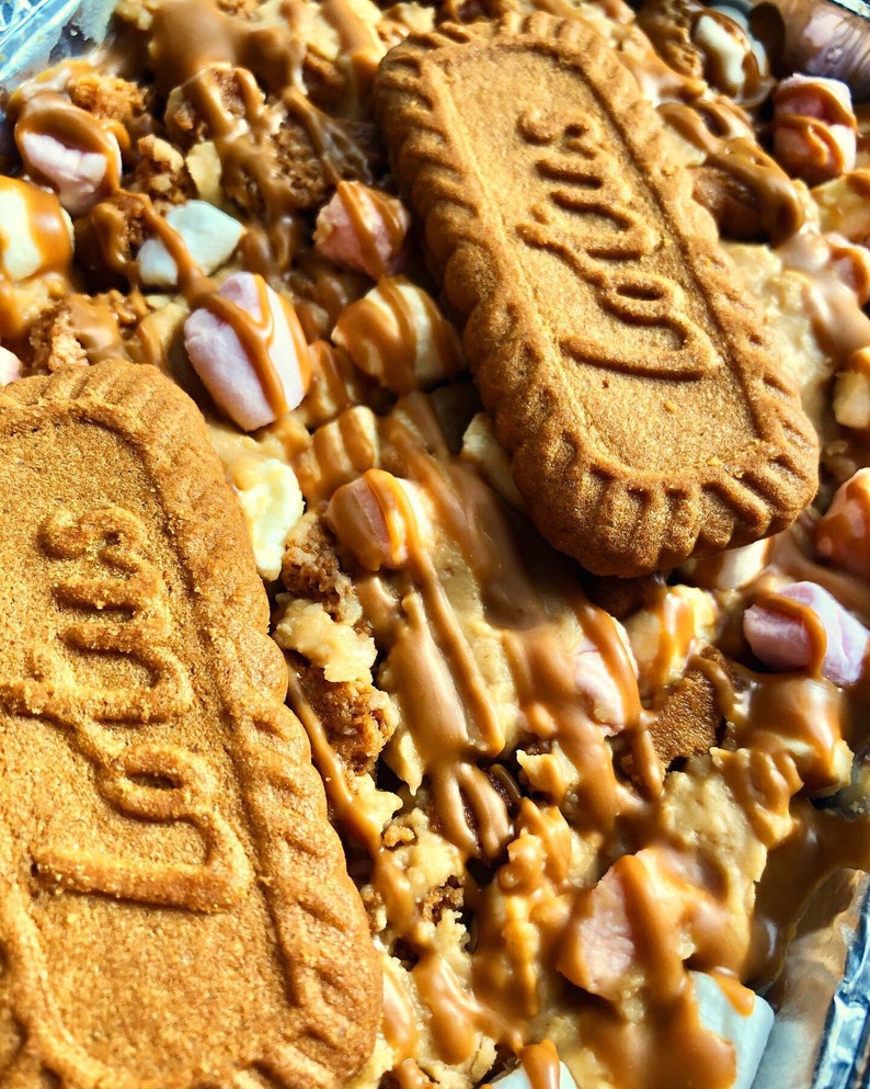 Lotus Biscoff Rocky Road Traybake. Caramelised biscuits mini Etsy