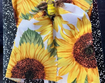 Sunflower Hair clip Bow