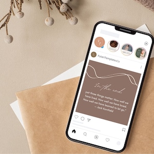 Mindfulness Quotes Instagram Posts | Mindfulness Quotes Social Media Posts | Quotes for Instagram | Instagram Templates | Canva Templates