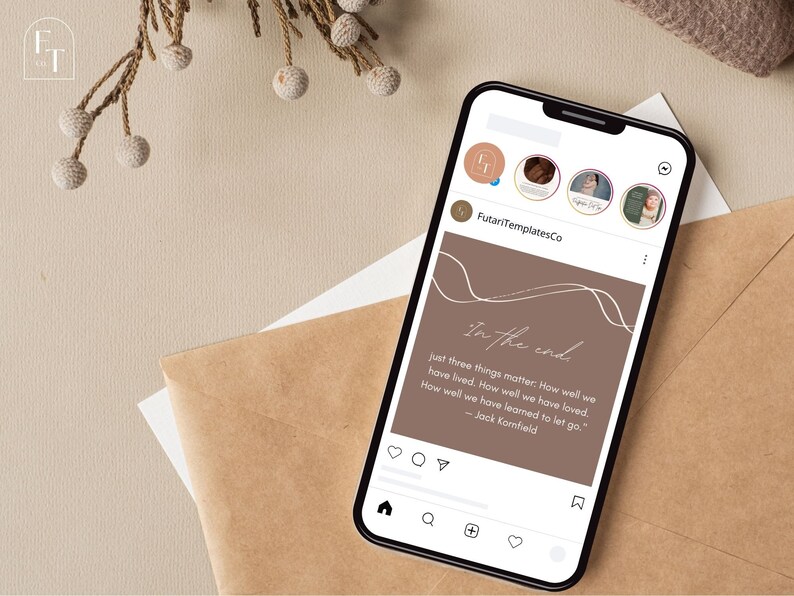Mindfulness Quotes Instagram Posts | Mindfulness Quotes Social Media Posts | Quotes for Instagram | Instagram Templates | Canva Templates