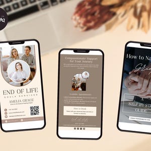 End of Life Doula Bundle | End of Life Doula Pricing Guide | End of Life Doula Logo | End of Life Doula Social Media Posts | Business Bundle