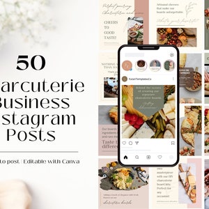 50 Charcuterie Business Instagram Posts | Charcuterie Business Social Media Posts | Charcuterie Tips | Charcuterie Board Instagram Post