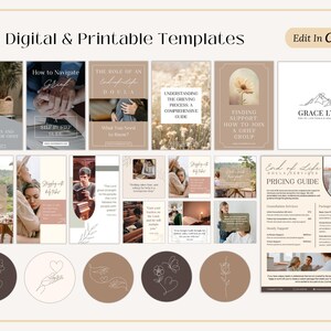 End of Life Doula Bundle | End of Life Doula Pricing Guide | End of Life Doula Logo | End of Life Doula Social Media Posts | Business Bundle