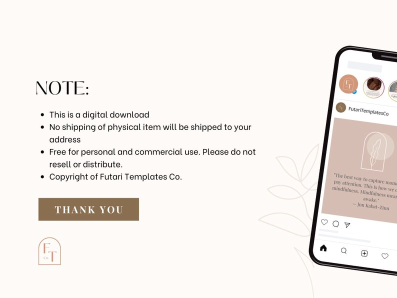 Mindfulness Quotes Instagram Posts | Mindfulness Quotes Social Media Posts | Quotes for Instagram | Instagram Templates | Canva Templates