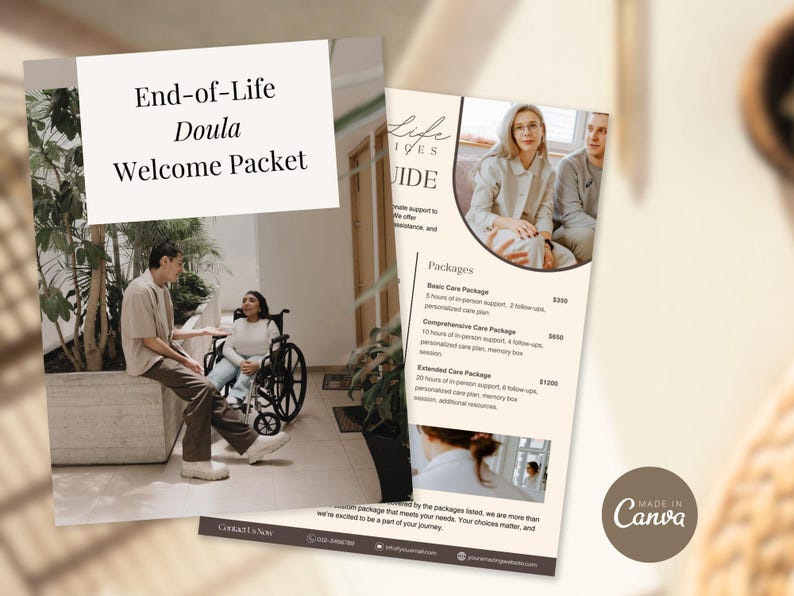 End of Life Doula Bundle | End of Life Doula Pricing Guide | End of Life Doula Logo | End of Life Doula Social Media Posts | Business Bundle