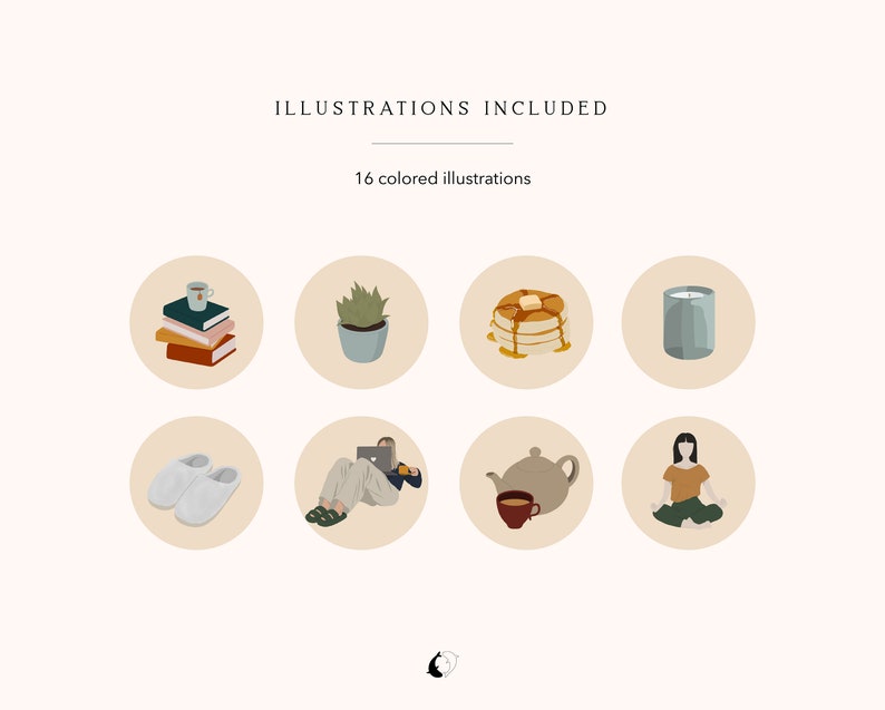 Slow Morning Routine Instagram Highlight Covers, Self Care Icons (JPG ...