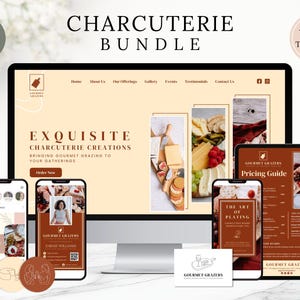 Charcuterie Bundle | Charcuterie Pricing Guide | Charcuterie Business Logo | Charcuterie Social Media Posts | Charcuterie Business Bundle