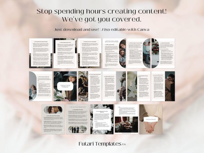 Stages of Grief Guide | Therapy Journal, Coping After Loss (editable ...