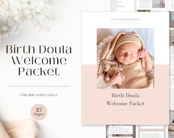 Birth Doula Welcome Packet | Welcome Packet | Doula Service Welcome Packet | Doula Business | Doula Welcome Letter | Doula Templates