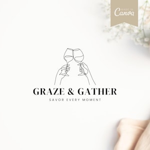 Charcuterie Business Logo Template | Charcuterie Canva Logo | Charcuterie Logo Design | Cheese Board Logo | Catering Logo | Food Logo