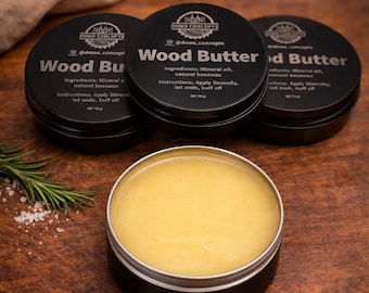 Natural Wood Butter: Beeswax Wood Finish, Conditioner