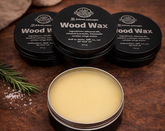 Beeswax Wood Wax: Natural Wood Conditioner & Board Butter