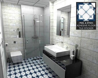 Fliesen Decals Kuche Badezimmer Fliesen Vinyl Bodenfliesen Etsy