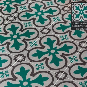 Kitchen Floor, Bathroom Floor, Waterproof, Living Room Floor, Tile Sticker, Floor Tile Stickers, Peel and Stick Decal, Pack of 9
