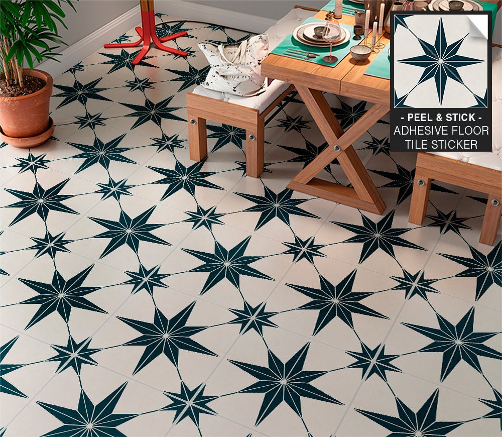 Floor Tile Stickers Floor Decals Floor Tiles Vinyl Floor Etsy