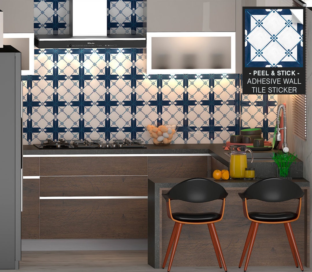 Kitchen Backsplash Royal Blue Wall Tiles Stair Riser - Etsy