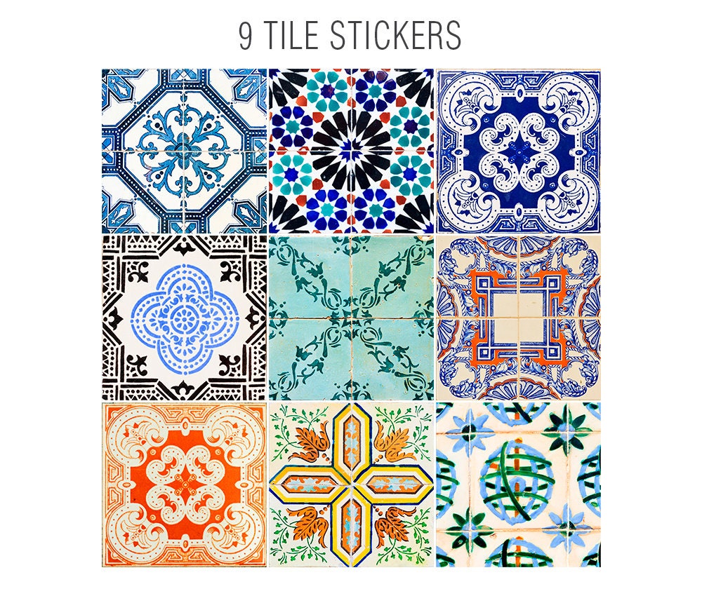 FBBULES 20PCS PVC Tegelstickers, Zelfklevend Stick On Tile Peel and