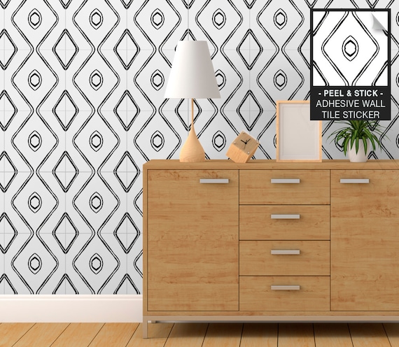 Backsplash - Set di 24 adesivi per piastrelle da bagno e cucina, in vinile, facili da applicare, basta staccare e attaccare la decorazione per la casa