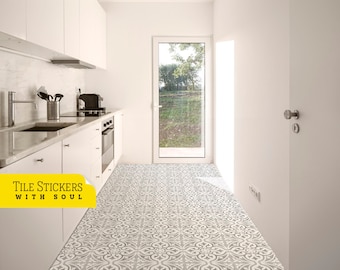 Bairro Alto Tile Stickers, Wall Tile Decals, Floor Tile Stickers, Portuguese Tile, Fliesenaufkleber, Peel and Stick Backsplash. Pack of 9.