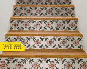 My Private Collection for Stair Risers, Tile Stair Risers, Vinyl Strips Removable, Stairs Peel and Stick - 47"1/4 | 120cm Width. 15 Strips.