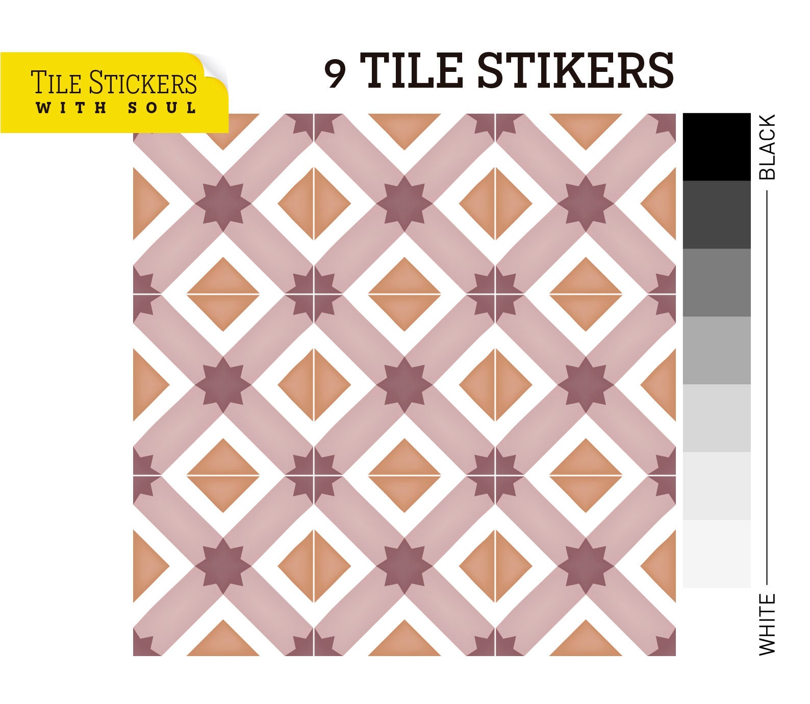 Tile Style Decals Splashback Tiles Tile for Living Room Etsy