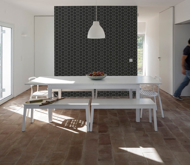 Removable Tile Stickers Vinyl Wall Tile Sticker Panel Etsy