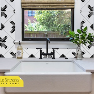 Ear Cereal Peel and Stick Tile Stickers, bath tile, fireplace tile, wall tile stickers, peel and stick. Pack of 9.