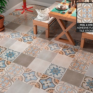 Washed Effect, Bathroom Floor, Living Room Floor, Kitchen Floor, Floor Tiles, Tile Stickers, Floors, Floor Decor, Washed Tiles, Pack of 9