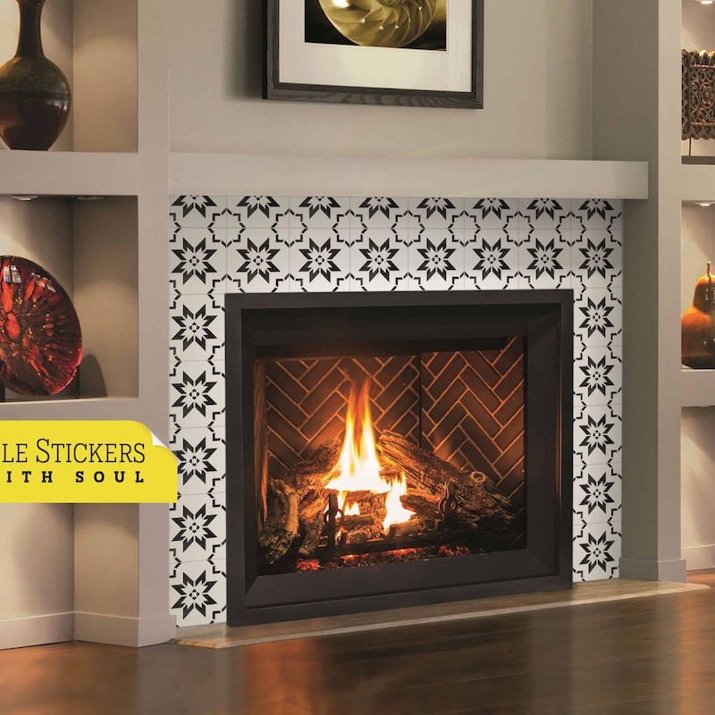 Tile Stickers Fireplace - Etsy