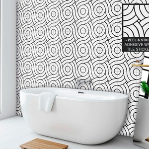 Tiles for Bathroom, Boden Vinyl, Fliesen für Badezimmer, Vinyl Walling , Fliesen Abziehbilder, Boden Abziehbilder, Splashback, Pack of 9.